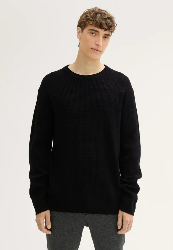 Strickpullover - black