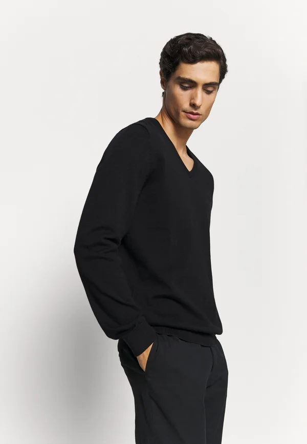Strickpullover - black