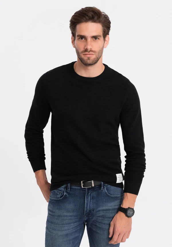 Strickpullover - black