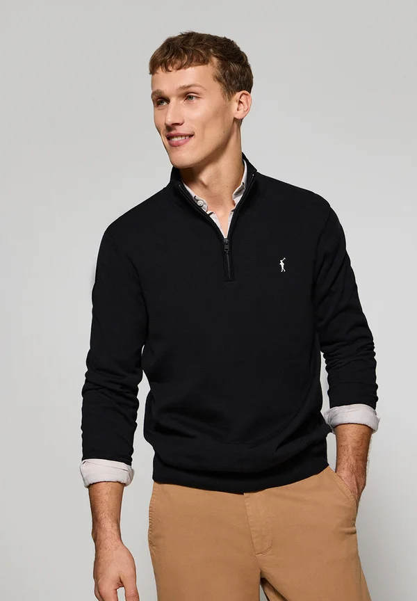 Strickpullover - black