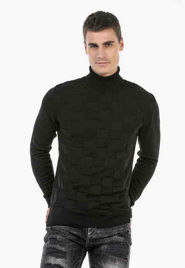 Strickpullover - black