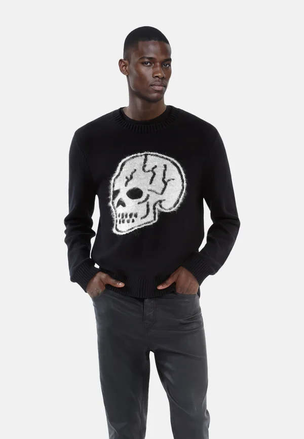 Strickpullover - black