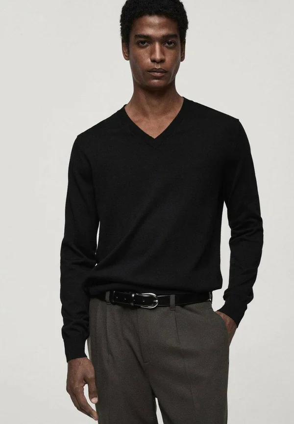 Strickpullover - black