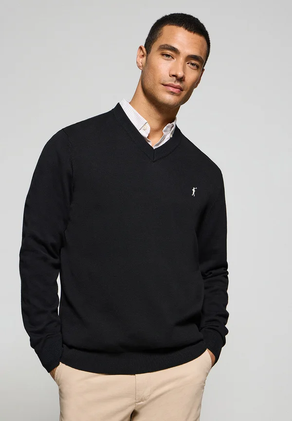 Strickpullover - black