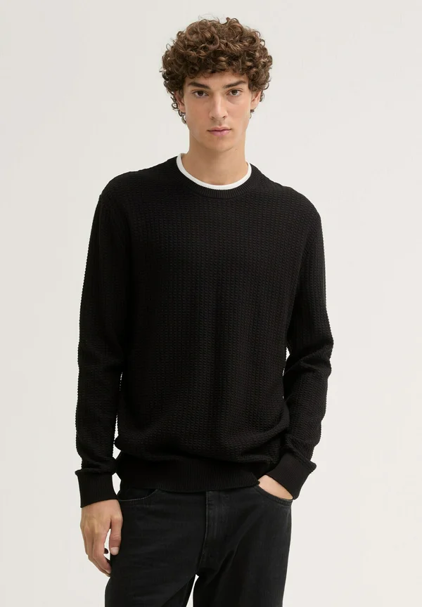 Strickpullover - black