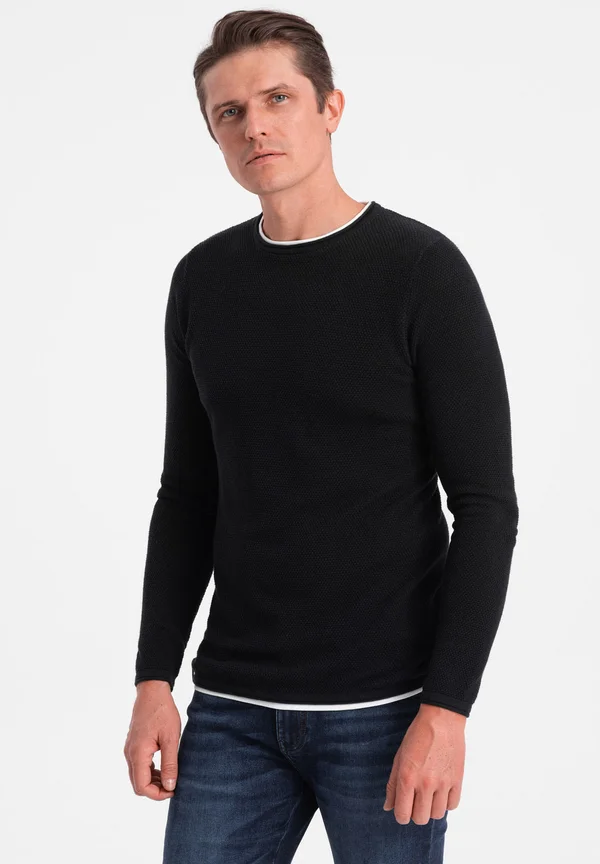 Strickpullover - black