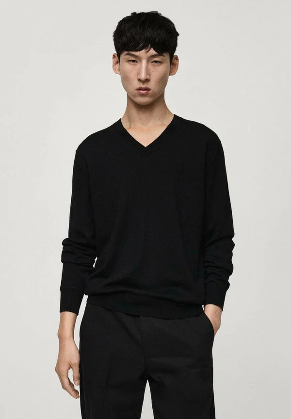 Strickpullover - black