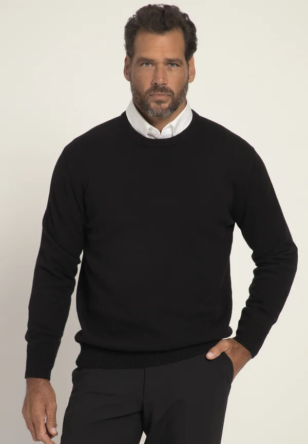 Strickpullover - black