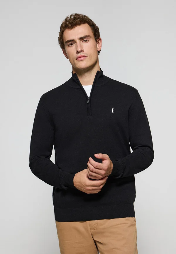 Strickpullover - black