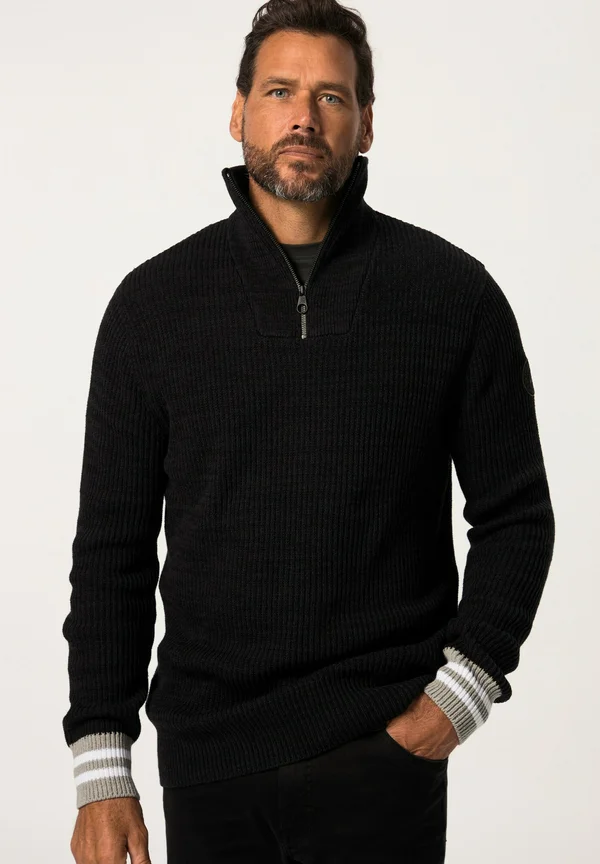 Strickpullover - black