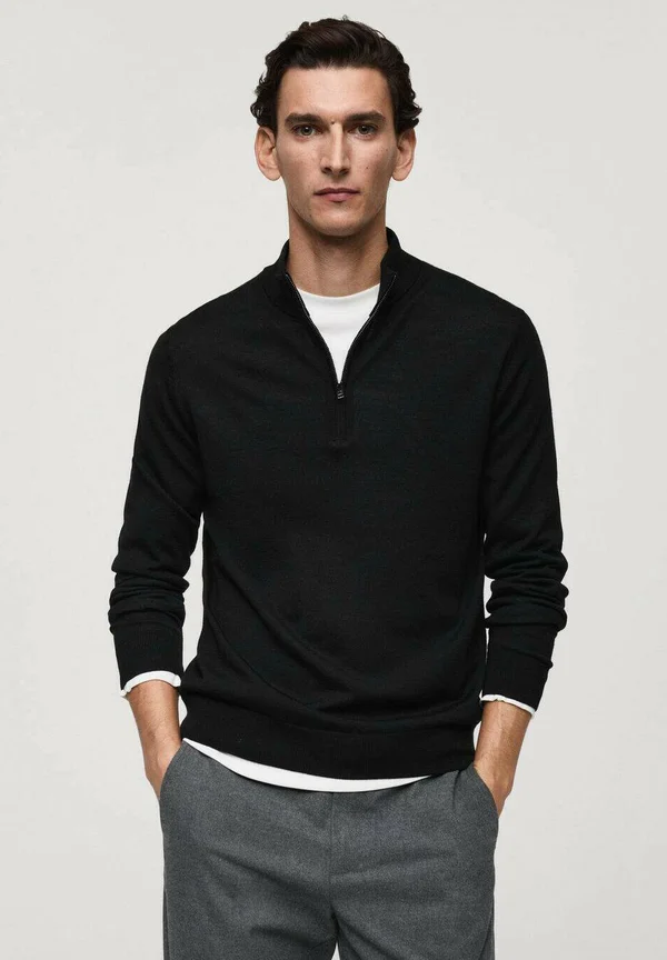 Strickpullover - black