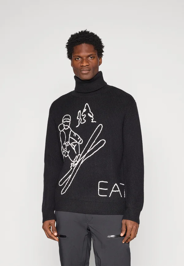 Strickpullover - black/bianco