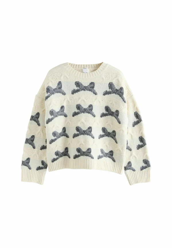 Strickpullover - black/white