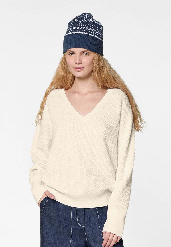 Strickpullover - blanc écru