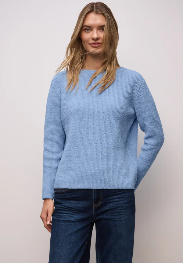 Strickpullover - blau