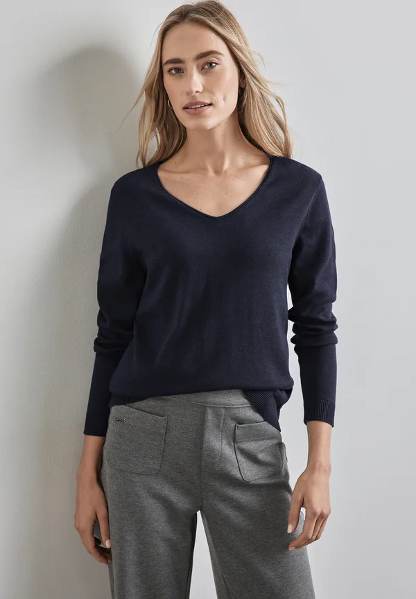 Strickpullover - blau