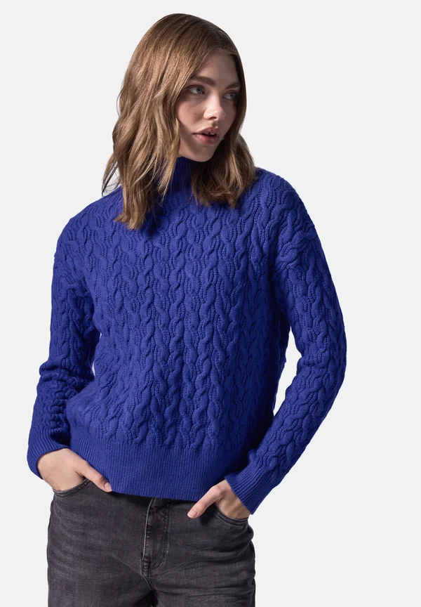 Strickpullover - blau