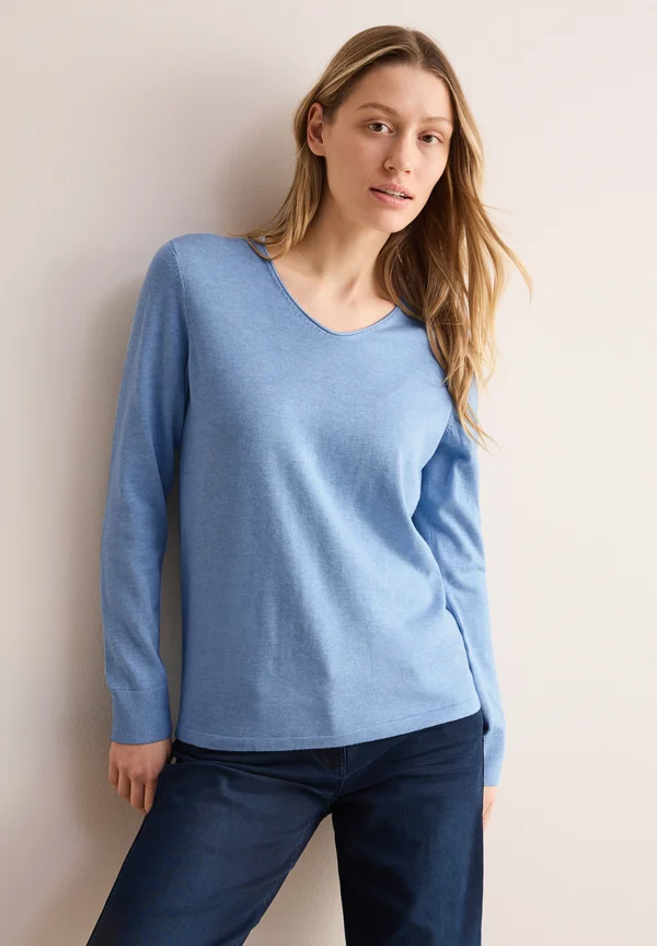 Strickpullover - blau