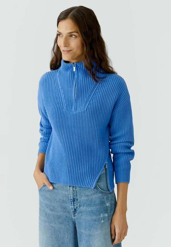 Strickpullover - blau