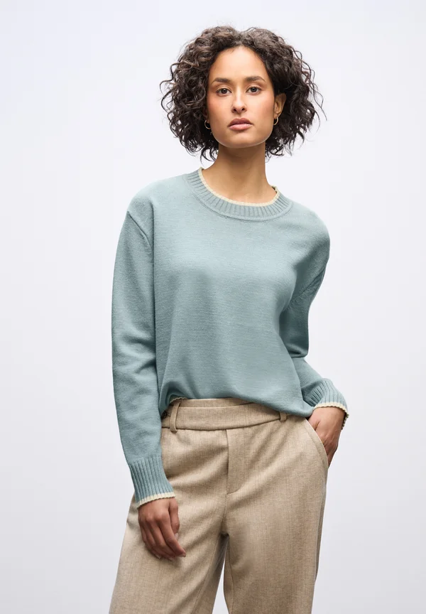 Strickpullover - blau