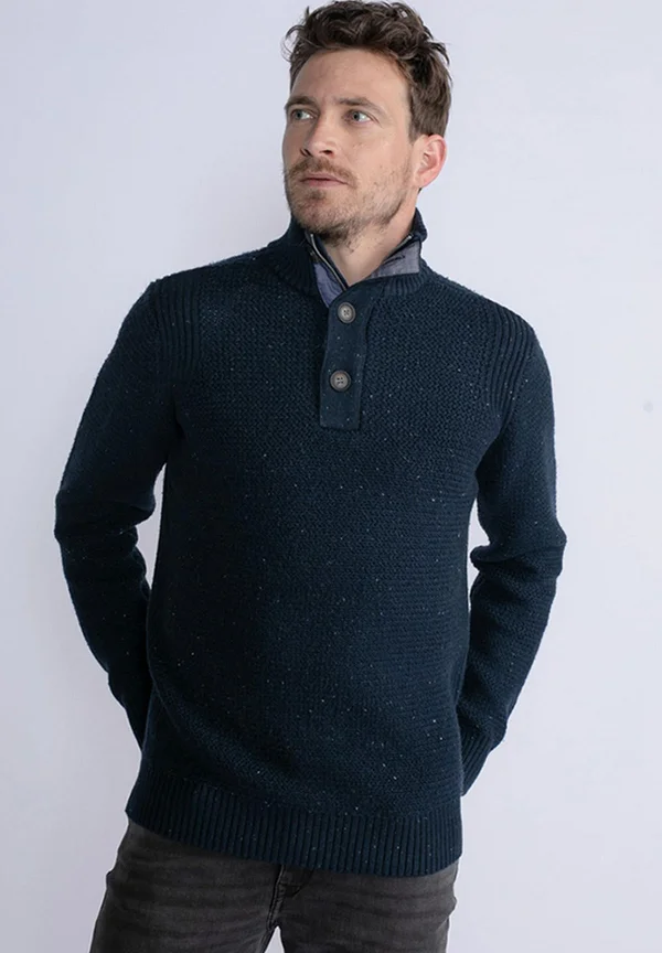 Strickpullover - blau