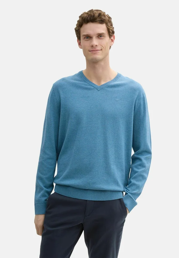 Strickpullover - blau