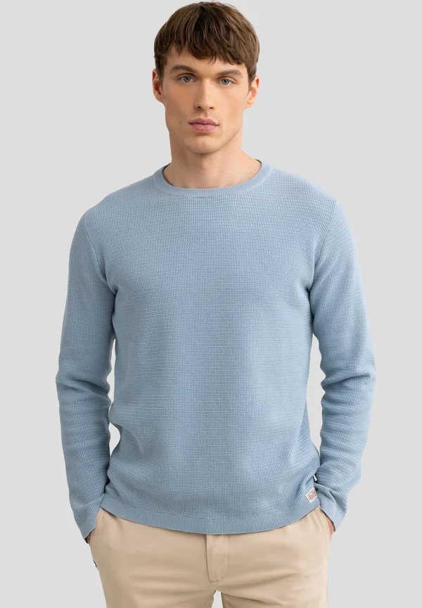 Strickpullover - blau
