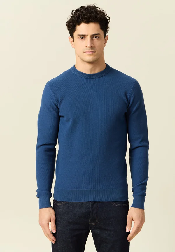 Strickpullover - bleu foncé