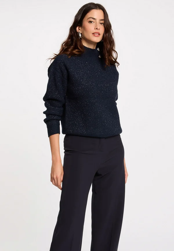 Strickpullover - bleu marine