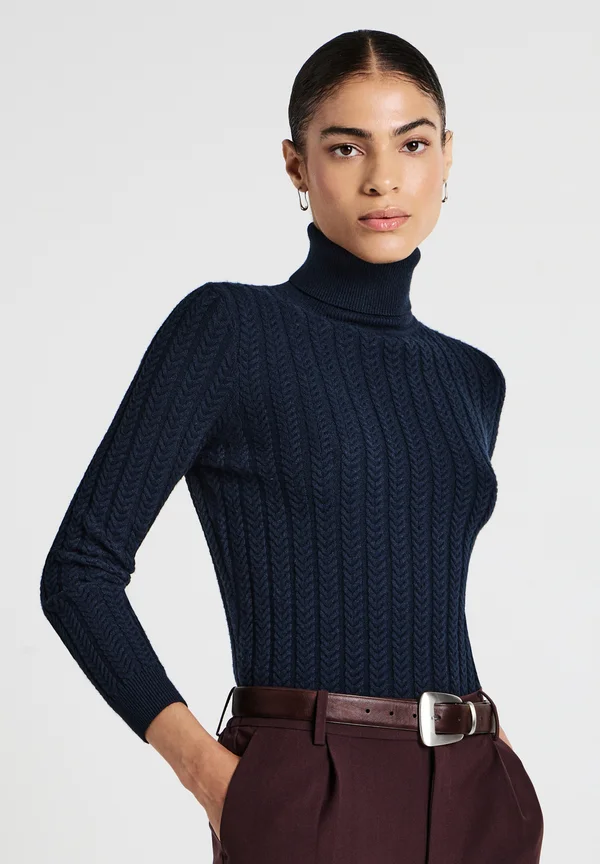 Strickpullover - blu notte