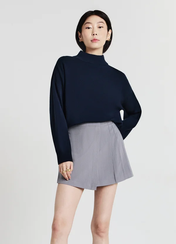 Strickpullover - blu notte
