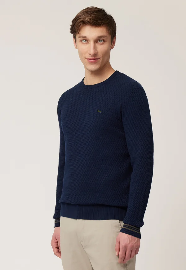 Strickpullover - blu scuro