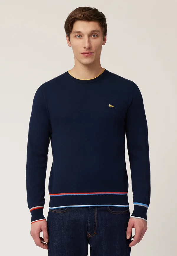 Strickpullover - blu scuro