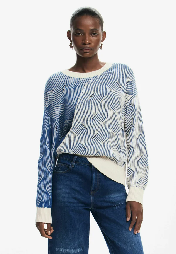 Strickpullover - blue denim