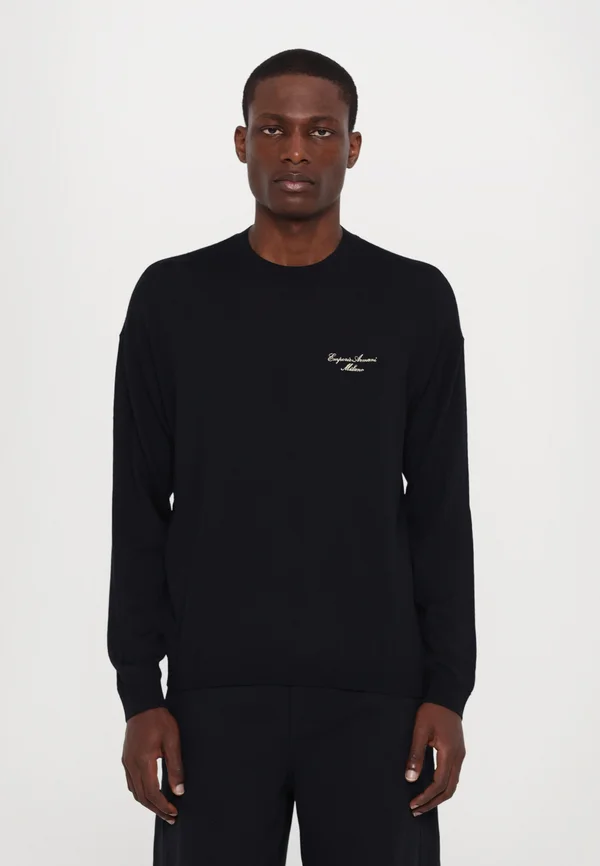 Strickpullover - blue navy/fog