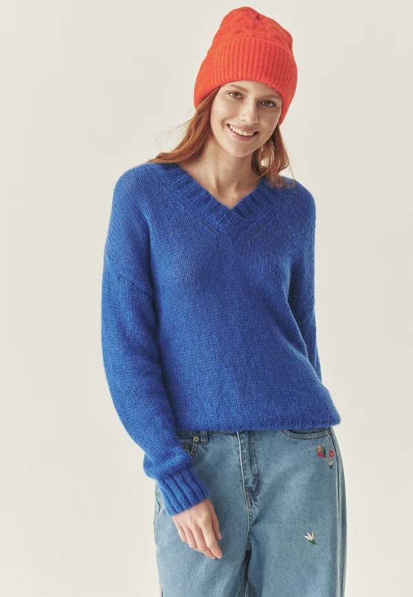 Strickpullover - blue