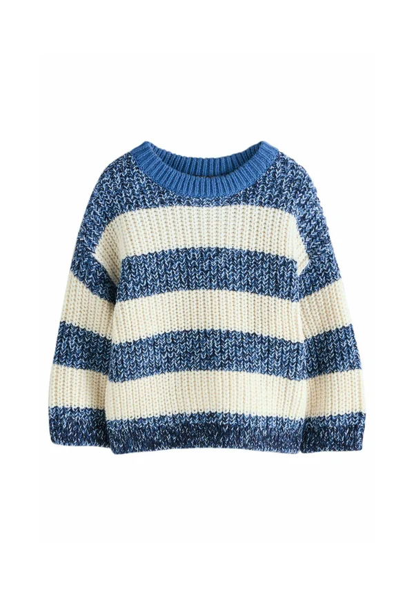 Strickpullover - blue/white stripe