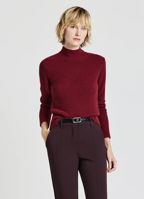Strickpullover - bordeaux chiaro