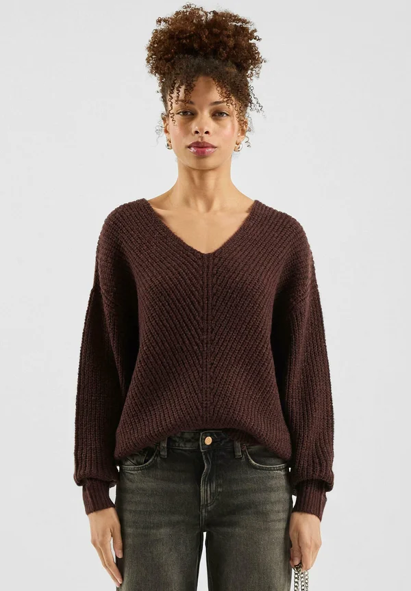 Strickpullover - bordeaux