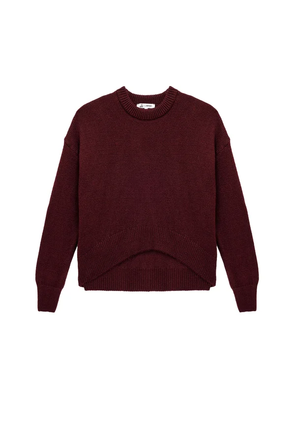 Strickpullover - bordeaux