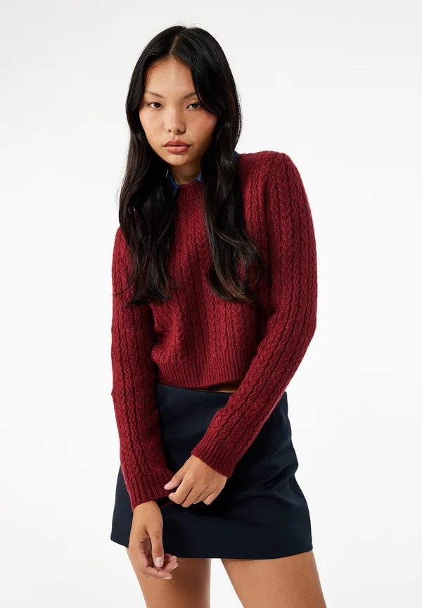 Strickpullover - bordeaux