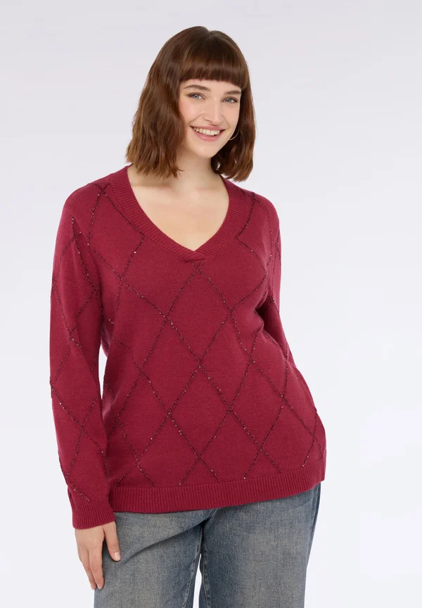 Strickpullover - bordeaux