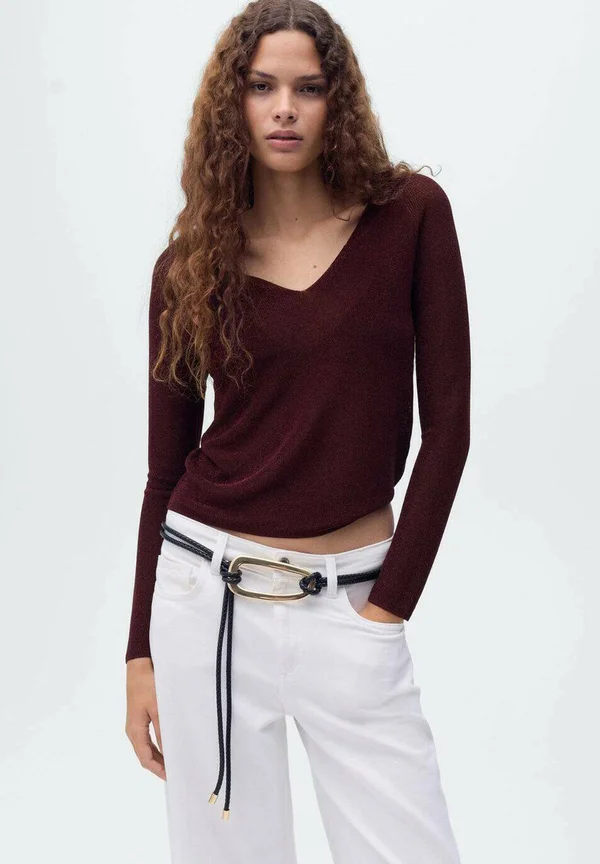 Strickpullover - bordeaux