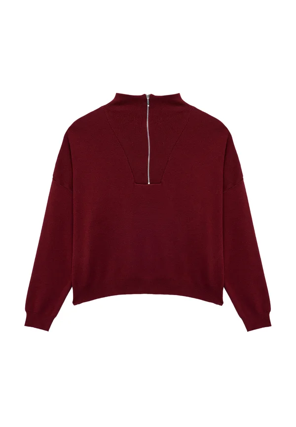 Strickpullover - bordeaux