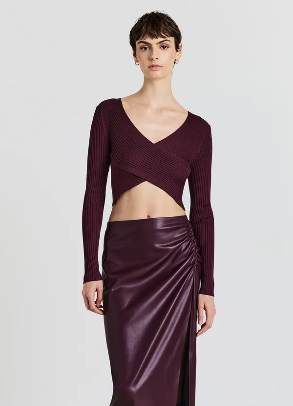 Strickpullover - bordeaux