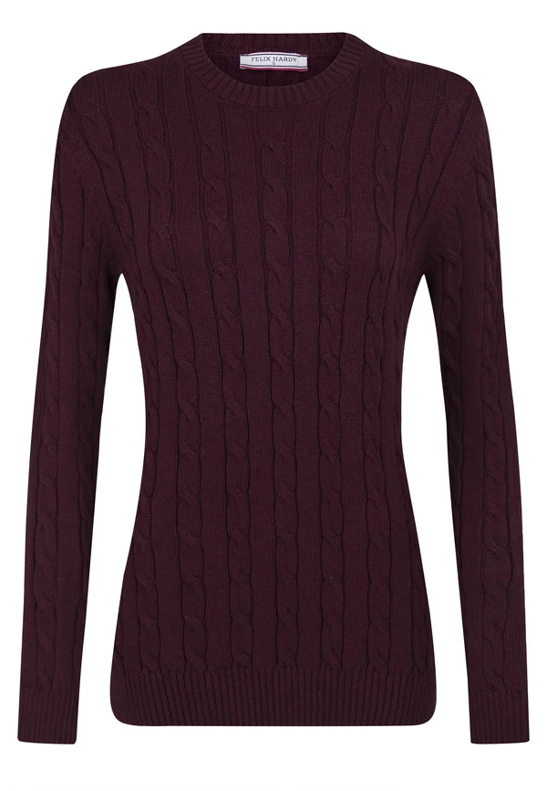 Strickpullover - bordeaux