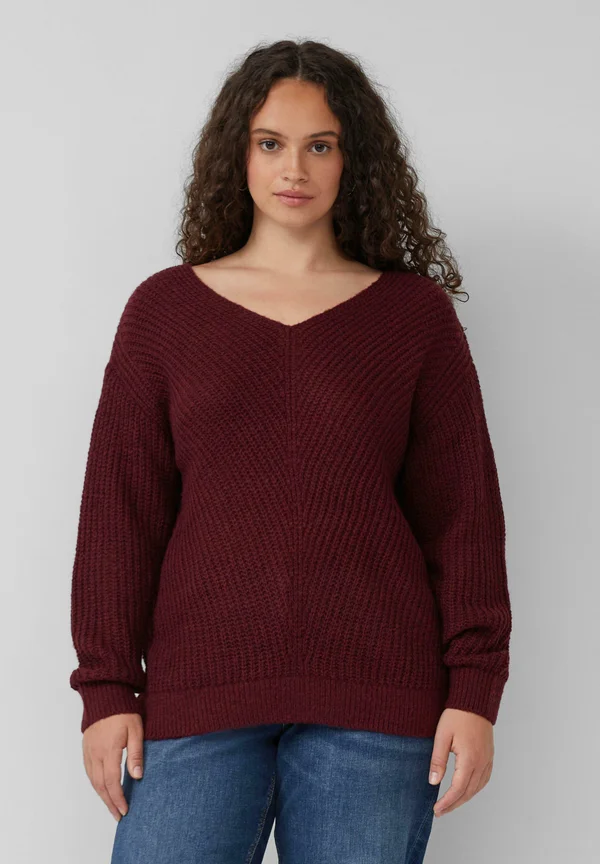 Strickpullover - bordeaux