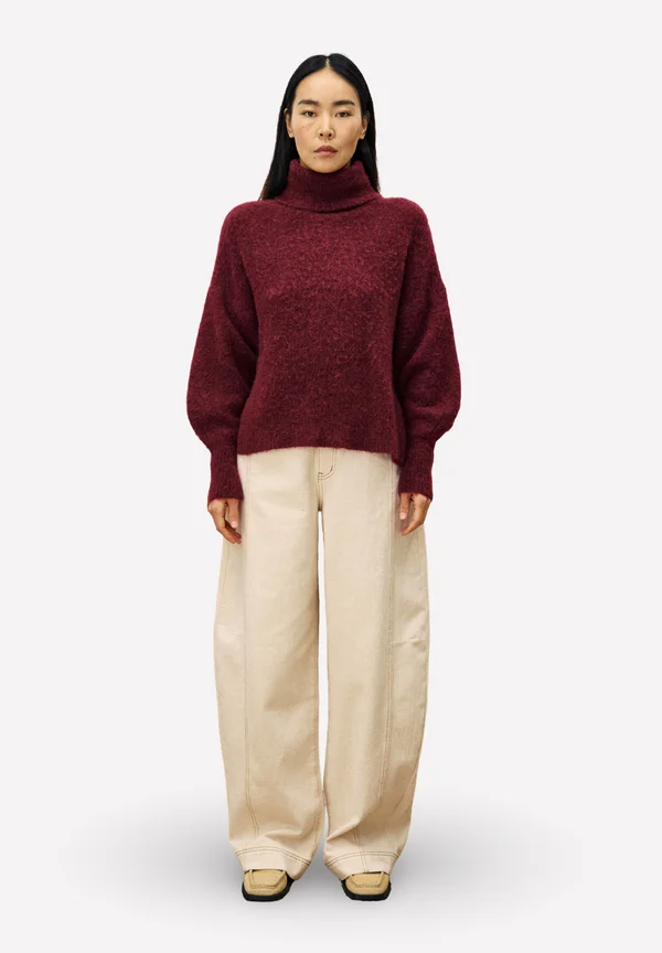 Strickpullover - bordeaux