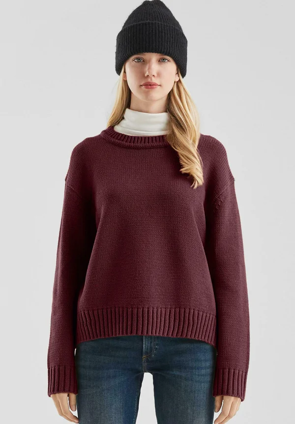 Strickpullover - bordeaux