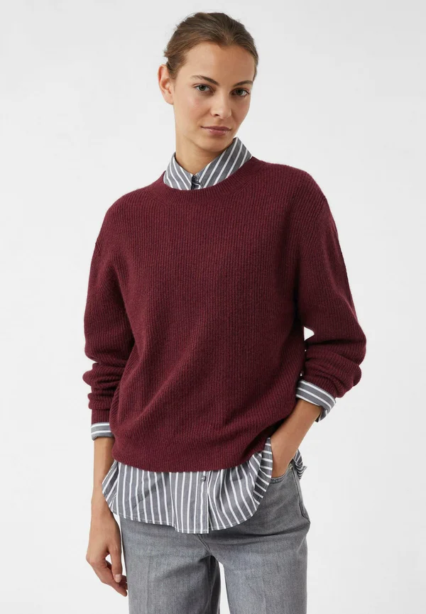 Strickpullover - bordeaux